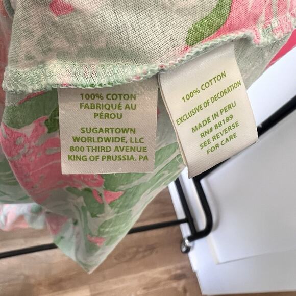 Lilly Pulitzer Girls size XL 12-14 Hibiscus Tropical Beach Resort Preppy Dress - Picture 5 of 7